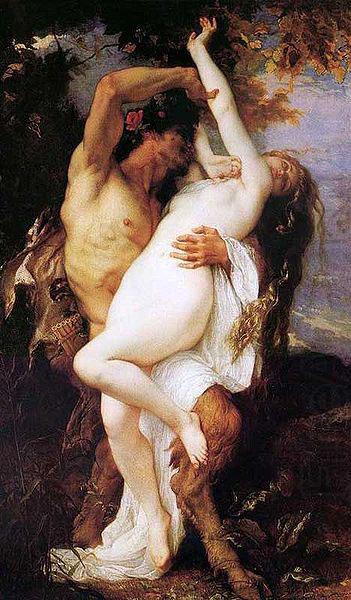 Alexandre Cabanel Nymphe et Satyre china oil painting image